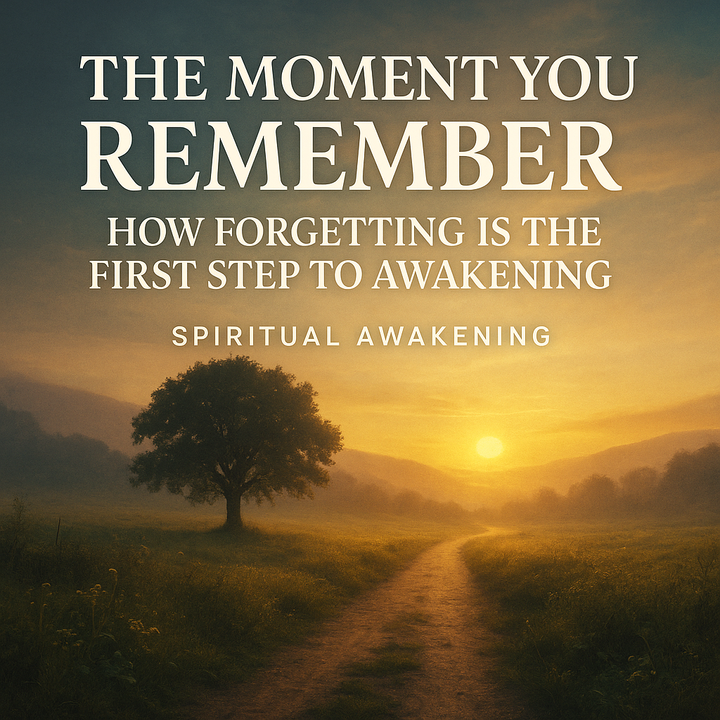 The Moment You Remember: How Forgetting Is the First Step to Awakening